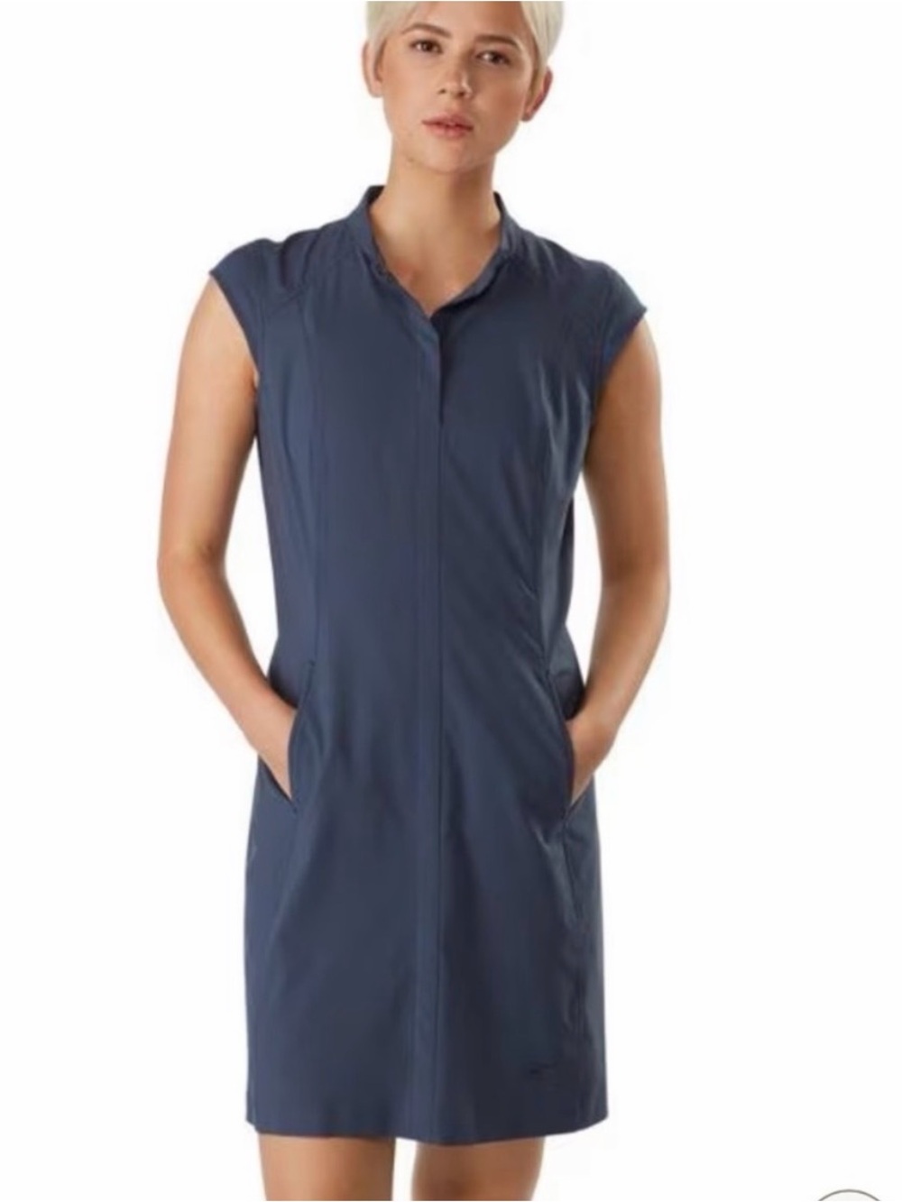 Arc’teryx Cala Dress Womens Blue Travel Hiking Outdoor Pockets Mini Gorpcore